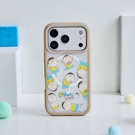 蠟筆小新阿呆亂花極光霧透MagSafe iPhone手機殼