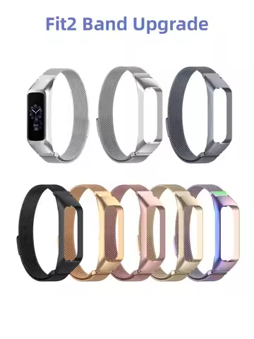 Stainless Steel Strap For Samsung Galaxy Fit2 Band Magnetic Loop Watch Bracelet Replacement Magnetic