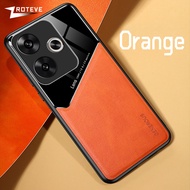 For Redmi13 Case Zroteve Leather Texture Soft Frame PC Cover For Xiaomi Redmi 13 13C 12 12C Xiomi Re