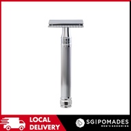 Edwin Jagger - DE Series - DE89 Chrome Lined Double Edge Safety Razor (Long Handle)-SGPOMADES