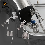 KOZEEY Homebrew Sampling Valve with Cooling Coil Stainless Steel Precision Tubing for Beer Fermentat