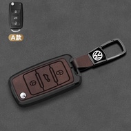 Metal Car Folding Key Case Cover Shell For VW Volkswagen Polo Tiguan Passat B5 B6 B7 Golf 4 5 6 MK6 Jetta Lavida Accessories