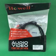 HOWELL AUDIO CABLE 2RCA 2M