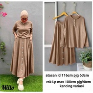HARUKA KNIT SKIRT SET NEW SKIRT SET/ SKIRT SET/ MUSLIM CLOTHING/ / CASH ON DELIVERY/ CLOTHES SET LAT