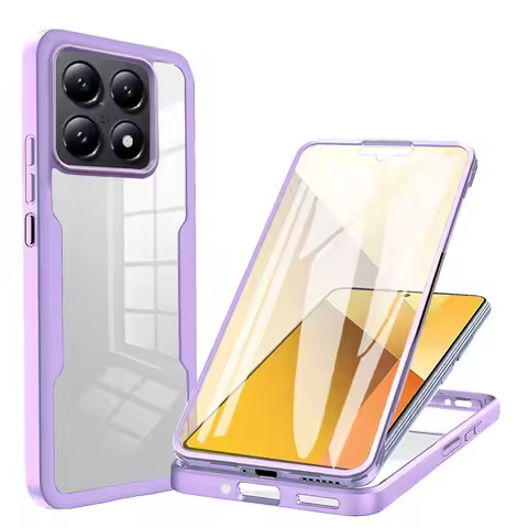 360 Full Body Screen Protector Transparent Case For POCO F7 F6 F5 F3 Poco M2 M3 M4 Pro M6 M7 Pro Dou