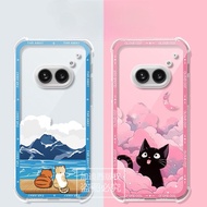 For NothingPhone2aPlus Phone Case Transparent Thin Light Phone1 Protective Case All-Inclusive Airbag