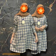 Long Tunik - Kemeja Baju Atasan Wanita Tunik Full Kancing Flanel Polos Jumbo Oversize Bigsize Premiu