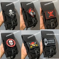 HP Sarong tacticalhp double slot skull logo cellphone pouch latest tactical logo