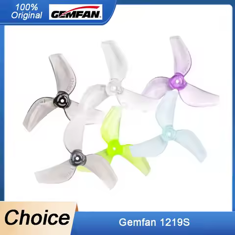 4 Pairs GEMFAN 1219S 3-Blade PC Propellers - 31mm, 1mm Hole for Micro FPV (TinyWhoop/Mobula 6 65mm F