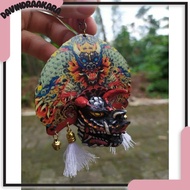 GANTUNGAN BARONGAN WhiteDEVIL key chain reog barong jaranan east miniature souvenir JR -45