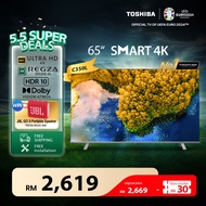 [Free Installation] Toshiba 65" 4K UHD LED HDR10 Android TV / Smart TV / Television 65C350LP