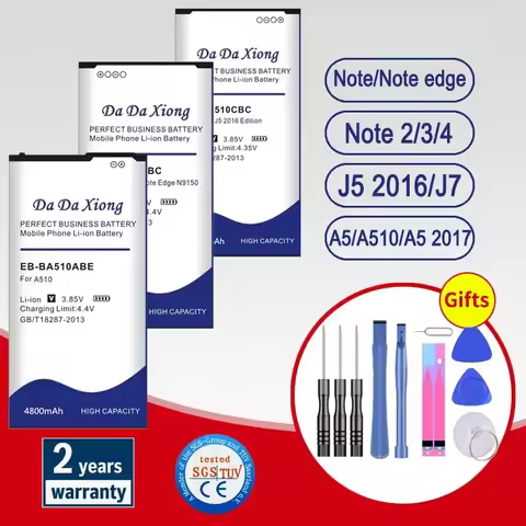 Battery For Samsung A5 2017 A510 J5 J7 2016 Note Edge 2 3 4 B800BC EB-BA500ABE EB-BJ510CBC EB-BJ700C