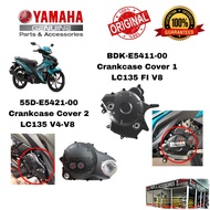 YAMAHA CRANKCASE COVER LC135 V4-V8 ( BDK-E5411-00 / 55D-E5421-00 )- CRANKCASE COVER CLUTCH MATT BLAC