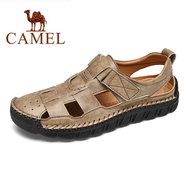 CAMEL_ Men Sandals Summer Comfort Casual Lightweight Leather Shoes For Men
