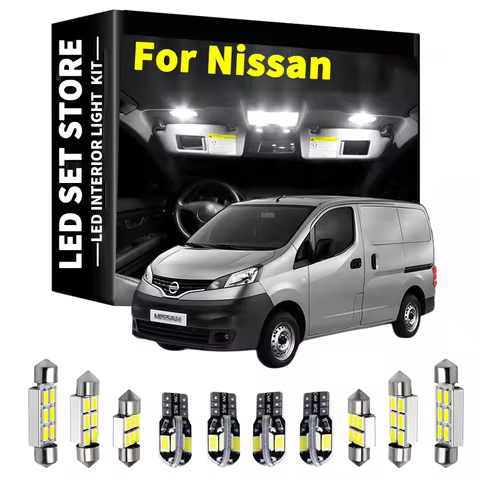 LED Interior Light Kit For Nissan Cube Serena C25 C26 C27 Quest Elgrand E50 E51 E52 NV200 NV250 NV30
