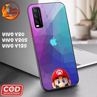 Softcase Vivo Y20 Casing Vivo Y12S Y20S Vivo V2026 V2033 V2042 V2029 V2029 Glossy Case - Shiny Glass