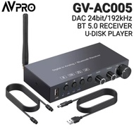 Avpro GV-AC005 24/192 Digital to Audio Converter BT5.0 U-Disk Receiver - PACKAGE