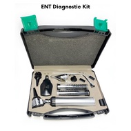 ENT Otoscope Ophthalmoscope Nasal Larynx Diagnostic Set, First Aid Supplies Emergency Kit, LED Diagnostic Kit, ENT Tools