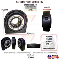 CTBR/37510-90088-FS Nissan Cw520 CKB450 Galas Tengah 50MM 37510-90050 Single Bearing Long Shaft Moun