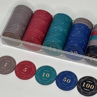 【SG Stock】Mahjong Chips/Poker Chips/ Premium Chips/ Casino Chips (FREE CASE)