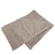 二手 GUCCI GG 圖案絲巾，粉紅色