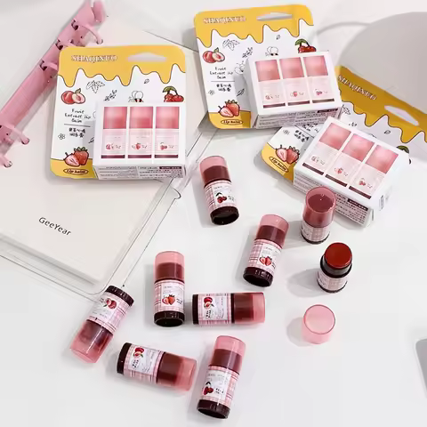 Fruit Extract Moisturizing Lip Balm Moisturizing Tinted Lip Balm Whitening Student Party Affordable 