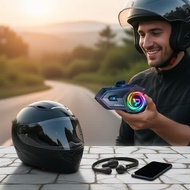 2-Set P30 Pro Helmet BT 6.0 500M 1000mAh Waterproof IP56 Music Share Voice Assistant