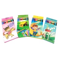[SG Stock] Flat Color Pencil Set/ Stationery Art Children Day Gift Set | Children's Day