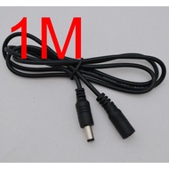 5.5mm 2.1mm Power Charger Extension Cable 1M 100cm CCTV LCD LED light strip DC Jack Socket Male to f