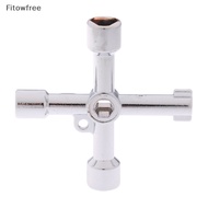 Fitow 4 Way Utility Key for Electric Water Gas Meter Box Cupboard Cabinet Opening Key FE