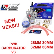 NLK PERFORMANCE CARBURATOR PWK WITH POWER JET FULL SET VERSION 3 28MM 30MM 32MM 36MM KARBURATOR RACI