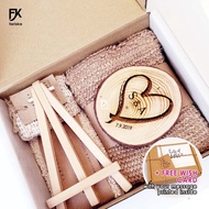 Gift Box Free Card | Beauty Set Couple Logo Engrave Anniversary Birthday Hadiah | FARISKA BOX1