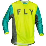 FLY RACING Kinetic Mesh Kore Jersey Hi-Vis/Teal/Grey
