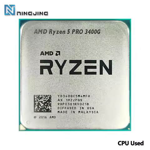 AMD Ryzen 5 PRO 3400G R5 PRO 3400G 3.7 GHz Quad-Core Eight-Thread 65W CPU Processor YD340BC5M4MFH So