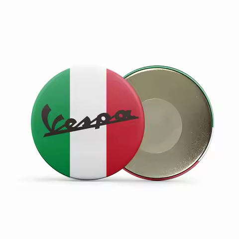 Italy Vespa Service Fridge Magnets Vespa Round Refrigerator Magnets Support Icons Custom Gift Souven