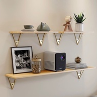 Wall Shelf Wall Shelf Punch-Free Partition Customized One-Word Plate Wall-Mounted Iron Shelf Living Room Wall-Mounted