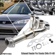 EPMAN Stainless Steel Exhaust Header Manifold For Honda Civic DX/LX D17A1 1.7L 01-05 EPMFH1802