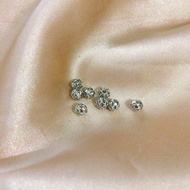 4MM 6MM Plating Platinum Hollow Flower Spacer Bead For DIY Bracelet Spacer Beads-&-&
