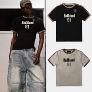 Badblood  Vintage Club Jersey Ringer T-Shirt - Black
