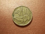 南非 1992年 10C 花卉圖案 絕版硬幣-保證真品