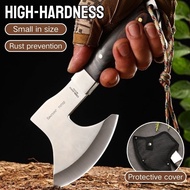 Stainless Steel Kitchen Axe Mini Portable High Hardness Camping Hatchet Rustproof Outdoor Cutting To