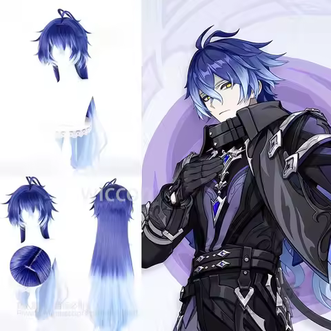 Anime Kyryll Chudomirovich Flins Game Genshin Impact Cosplay Costume Role Play Heat Resistant Synthe