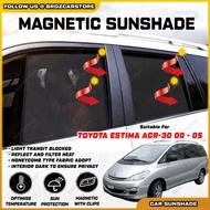 For Toyota Estima ACR30 OEM Magnetic Sunshade UV Proof Magnet Sunshade Clip Sun Shield Perlindung Ma
