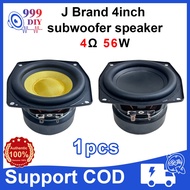 999DIY J Brand 4inch Subwoofer Speaker 4Ω 50W Car Stereo 4inch BASS J Brand underseat Subwoofer Car 