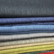 In Stock Plain Solid Color Wholesale Plain Linen Fabric Background Sofa Fabric  Linen Fabric Linen C