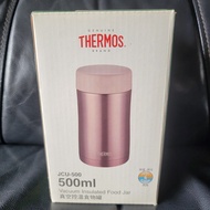 THERMOS 膳魔師 玫瑰金色真空控溫食物罐/保溫壺/湯壺/飯壺 500ml