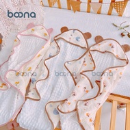 Super soft Boona velvet lined musilin blanket, size 75-75cm