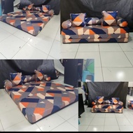 Sofa Bed Kasur Lipat 3 Busa Super YELLOW Karakter Minimalis Uuran 120 Sofabad Sofa Bad