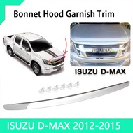 DMAX Auto Front Bumper Grille Chrome Hood Moulding for isuzu DMAX 2011-2015 MUX 2012-2016