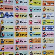 Sinchan Label name sticker label name waterproof